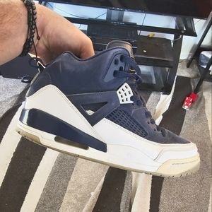 Mens 10.5 Nike Air Jordan Spizzike Navy Blue / White
